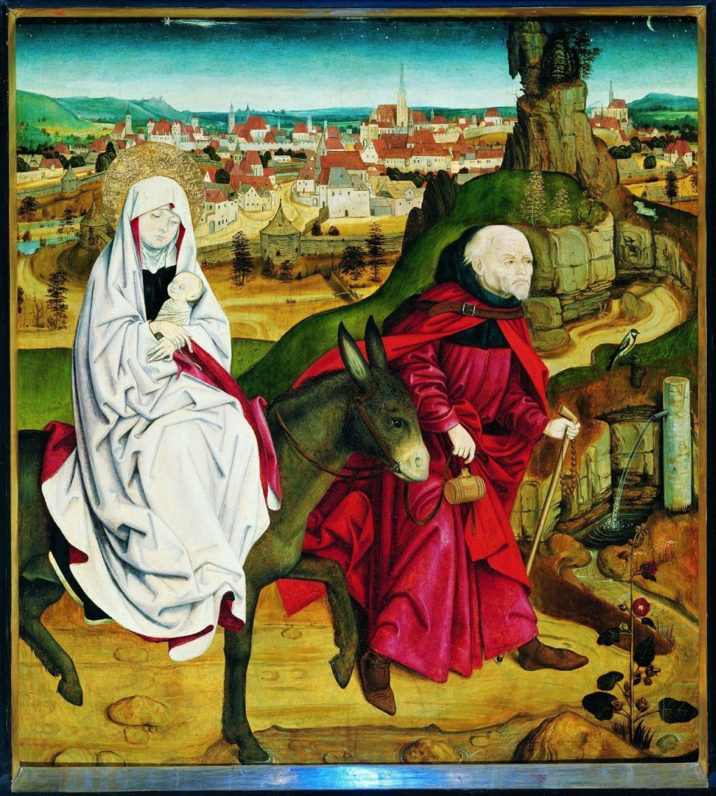 Flucht nach Ägypten (Tafel des Schottenaltars)