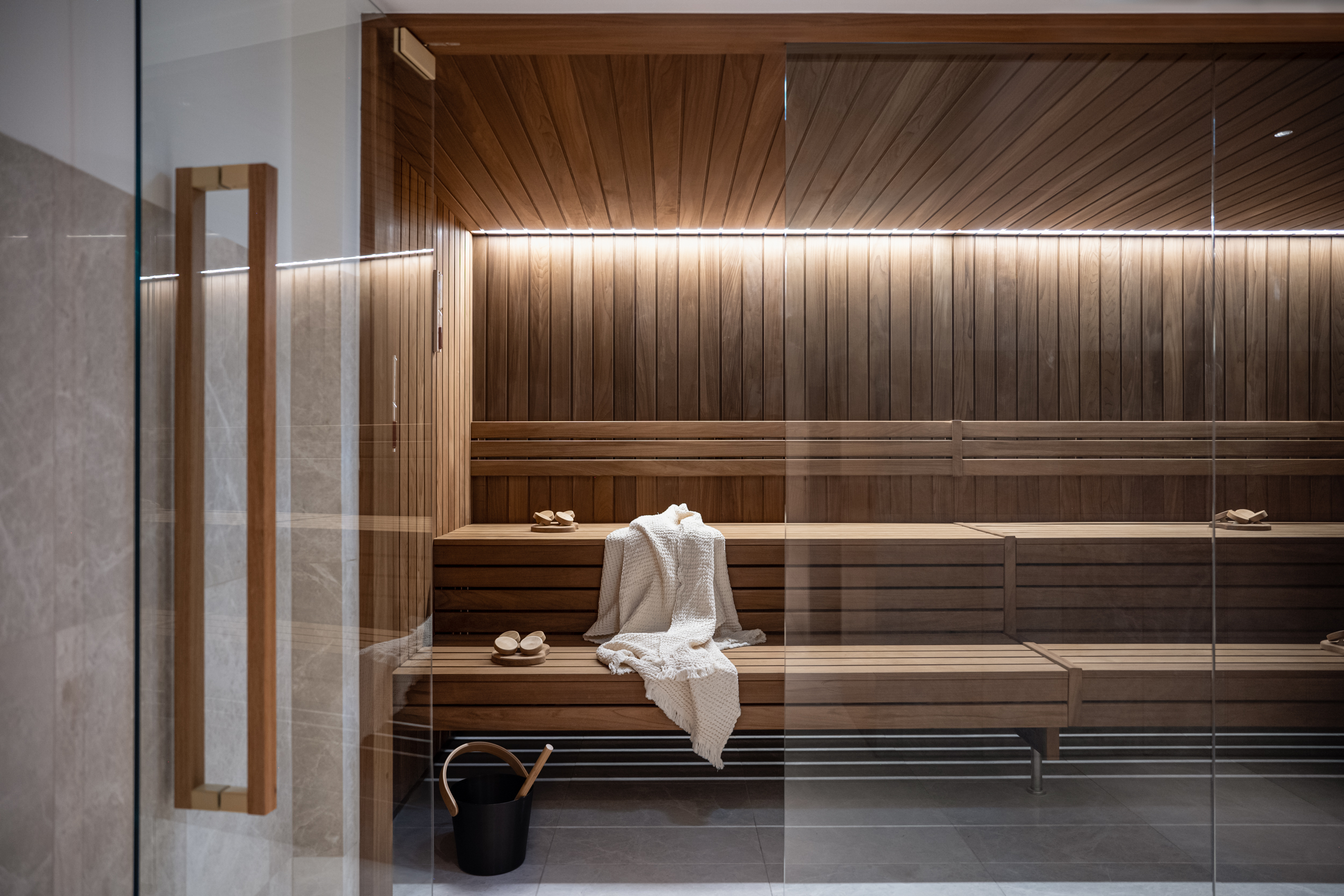 Sauna in the spa area