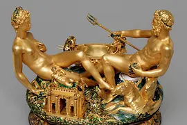 Saliera, salt cellar by Benvenuto Cellini