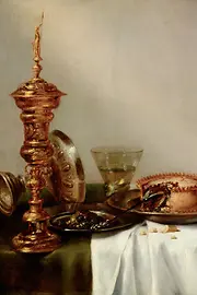 Breakfast Still Life, Artwork by Willem Claesz Heda