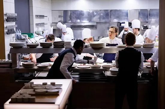Chefs at work at the Steirereck restaurant