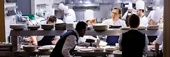 Chefs at work at the Steirereck restaurant
