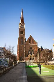 The Catholic church of Rudolfsheim at Kardinal-Rauscher-Platz