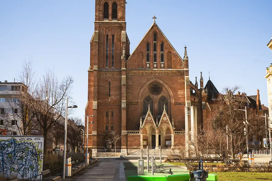 The Catholic church of Rudolfsheim at Kardinal-Rauscher-Platz