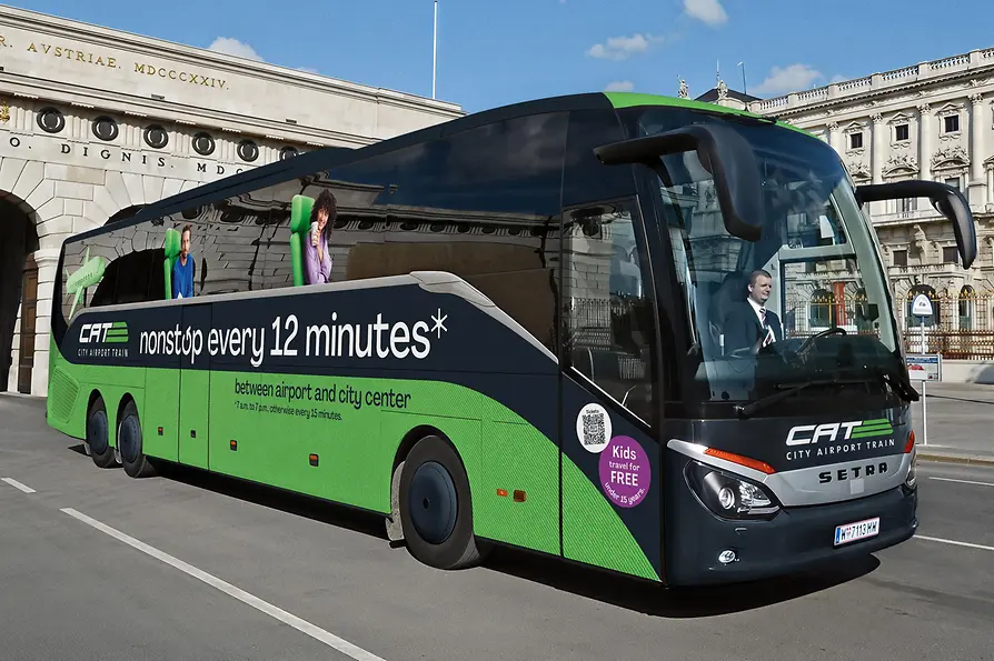 Dálkový autobus (náhradní železniční doprava) City Airport Train