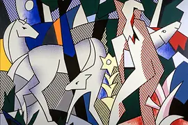 Artwork by Roy Lichtenstein, Forest Scene, 1980