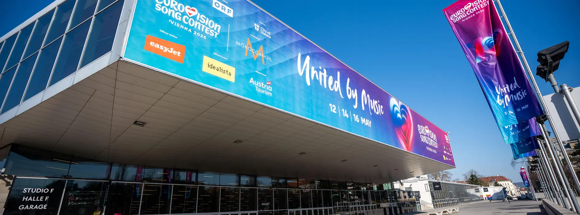 Wiener Stadthalle: Branding for the Eurovision Song Contest 2026