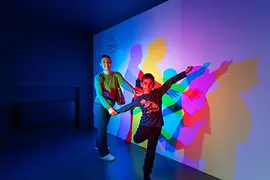 Color Room with Kids at the Museum of Illusions