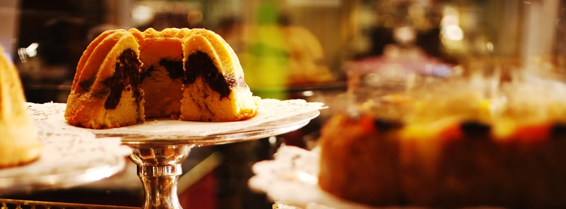 Verschiedene Torten im Café Demel 