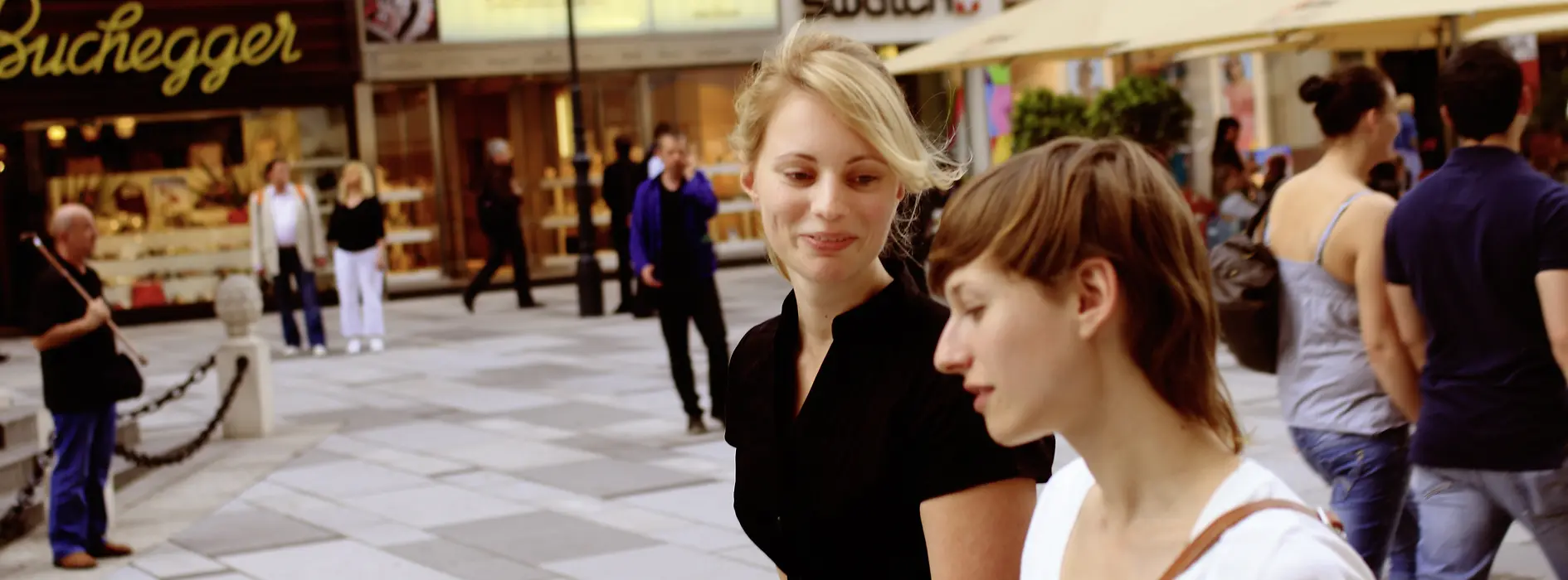 Two women out shopping
