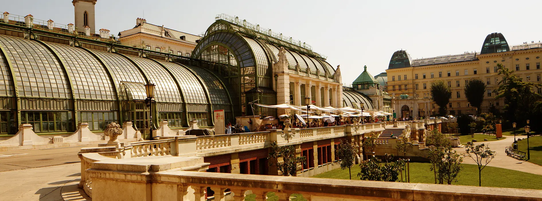 View of the Palm House in the Burggarten, Vienna