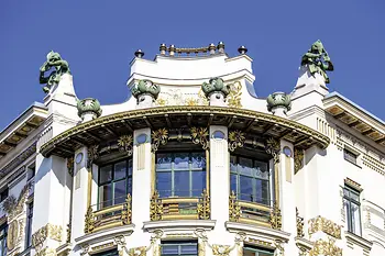 Majolikahaus, facade detail
