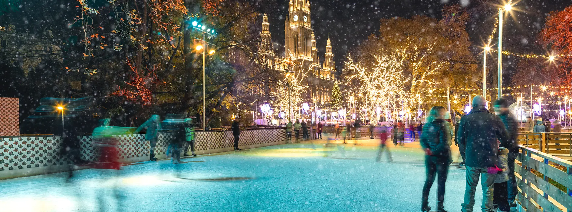 Eislaufen auf dem Rathausplatz