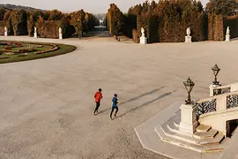 Running in Schönbrunn Palace Park