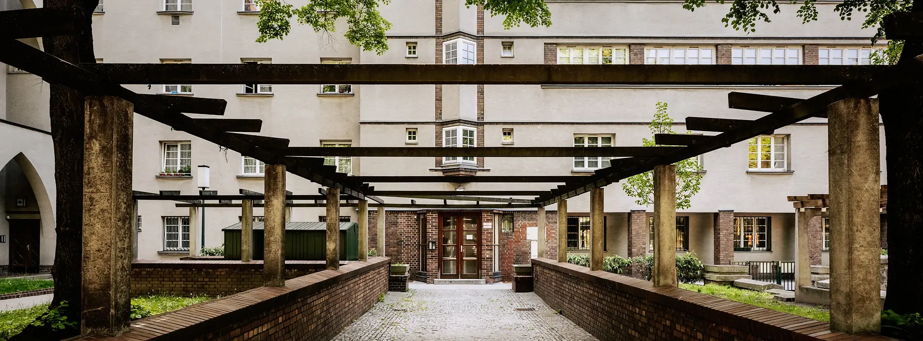 Social housing building, Rabenhof, exterior view