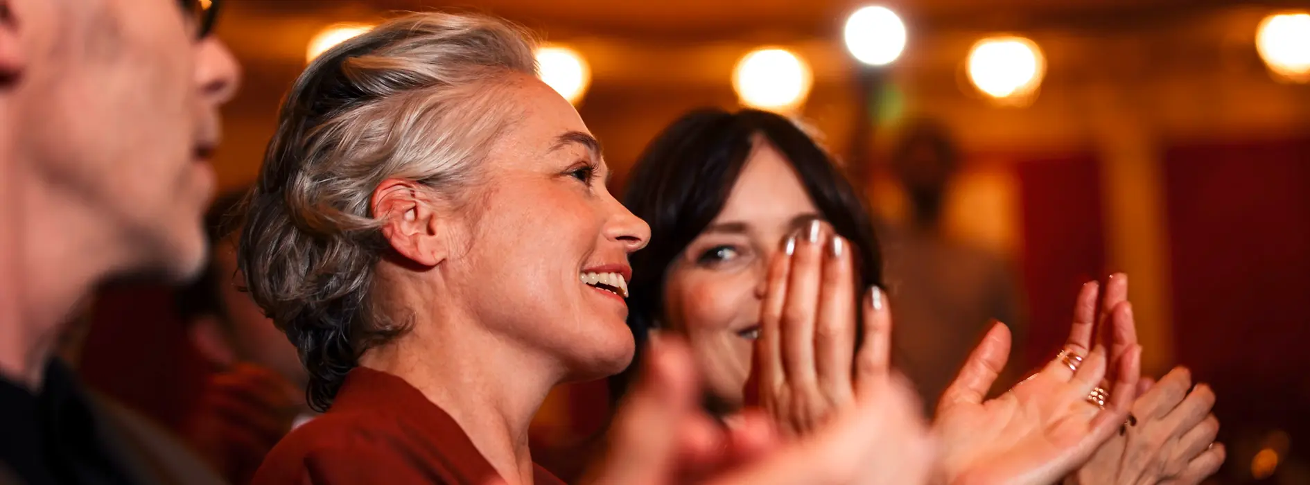 Audience clapping in the Wiener Konzerthaus 