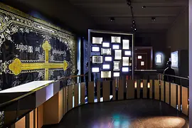 Interior shot of the Funeral Museum 
