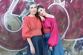 Female model with fashion from Austria