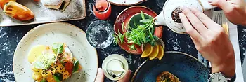 Food on a plate 
