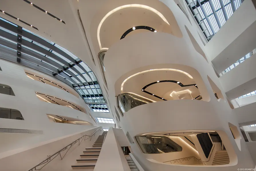 Vues intérieures du Library & Learning Center
