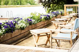 Restaurante Das Bootshaus en el Viejo Danubio
