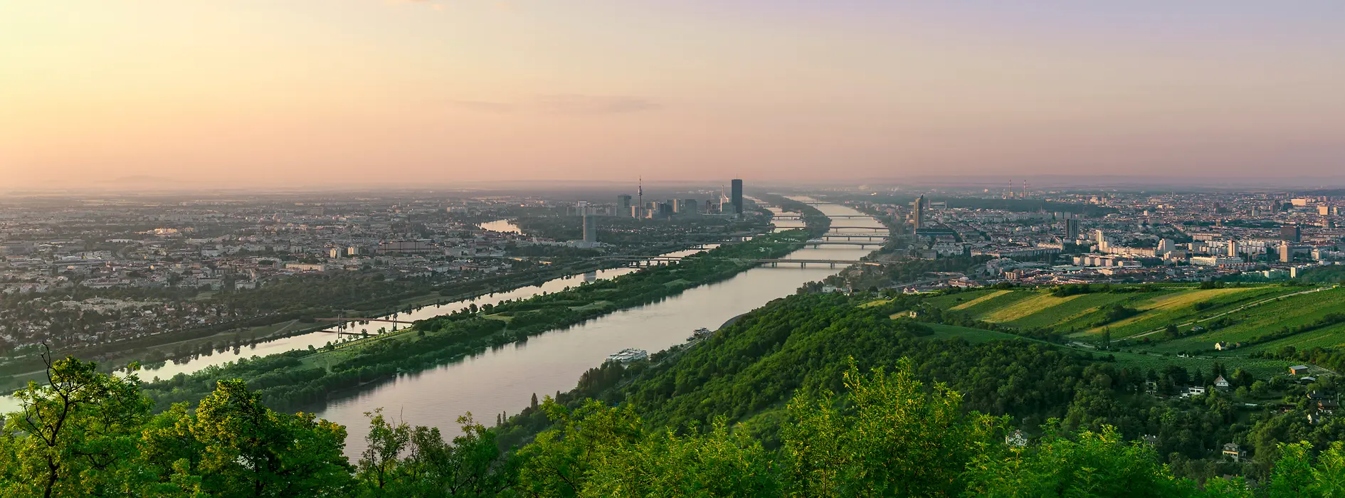 Vue sur l’île du Danube 