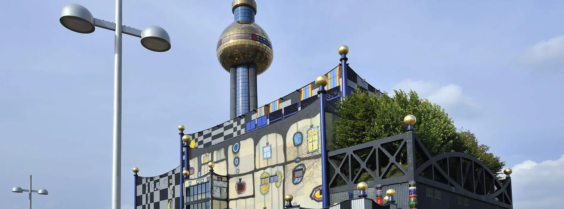 Blick auf das Fernwärmekraftwerk Spittelau