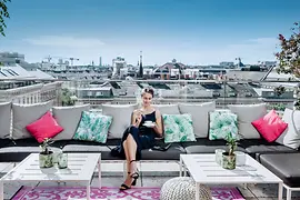 Roof terrace on Hotel Grand Ferdinand