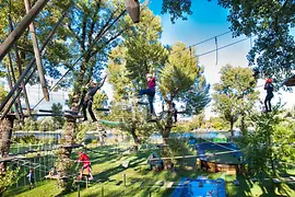 Hochseilklettergarten im Gänsehäufelbad
