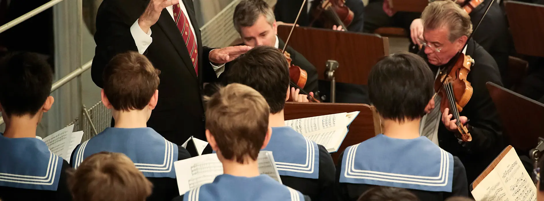 Concert of the Vienna Boys' Choir in a chapel