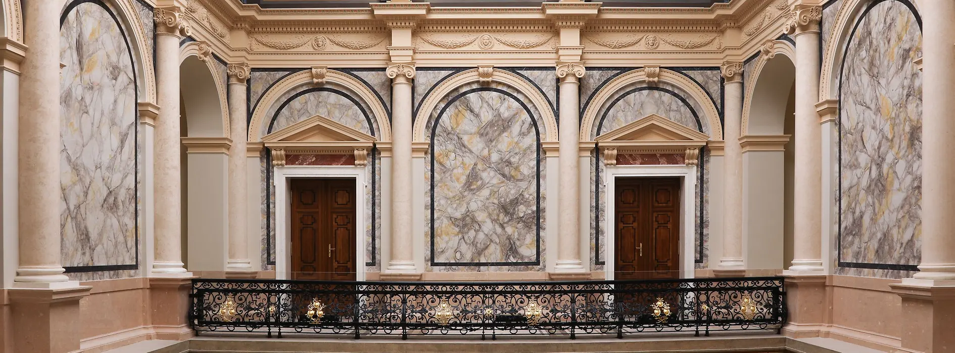 Interior shot of the Künstlerhaus in Vienna