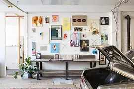 Gallery rooms of Kunst ab Hinterhof (which means art from the backyard)