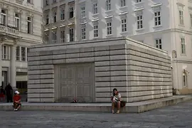 Memorial for the Austrian Jewish victims of the Shoah by Rachel Whiteread on Judenplatz