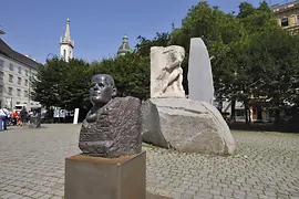 Monument against War and Facism by Alfred Hrdlicka 