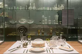 Dishes in the Food and Drink theme section at the Design Lab, MAK Austrian Museum of Applied Arts