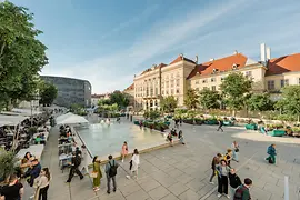 MuseumsQuartier, central courtyard