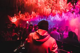 Dancefloor in a disco