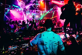 Dancefloor in a disco