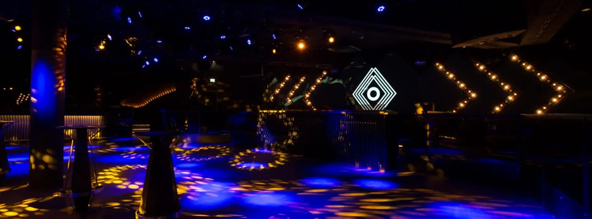 Dancefloor in a disco