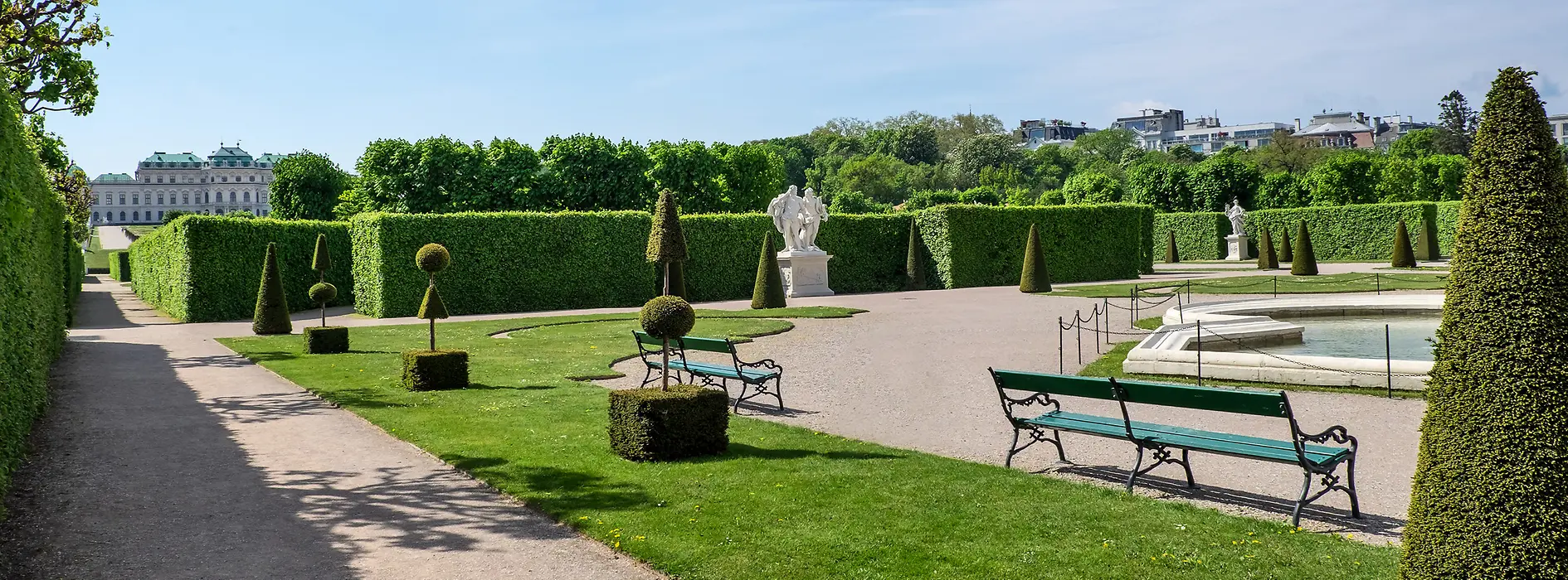Upper Belvedere seen from the garden 