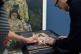 Tactile model of a painting by Egon Schiele