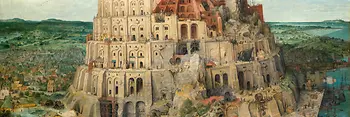 Pieter Bruegel st.: Stavba babylónské věže, 1563, Uměleckohistorické muzeum ve Vídni