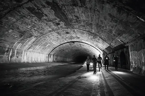 Wien river in Vienna's sewer system