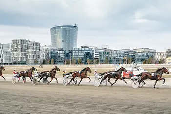 Trotting racing on the Krieau trotting track