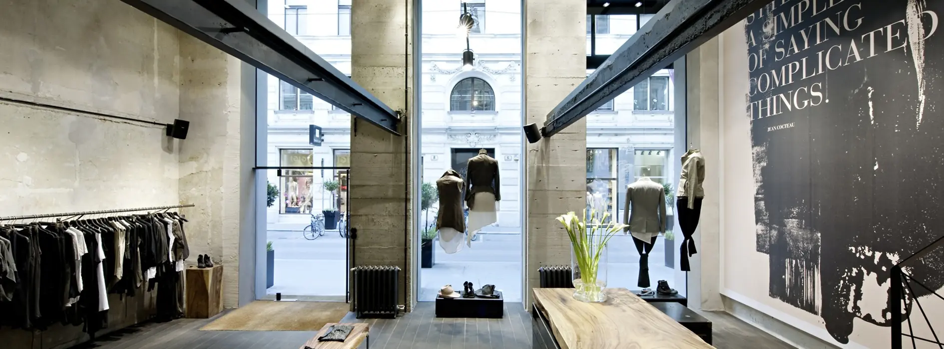 Wolfensson Vienna, salesroom, tables