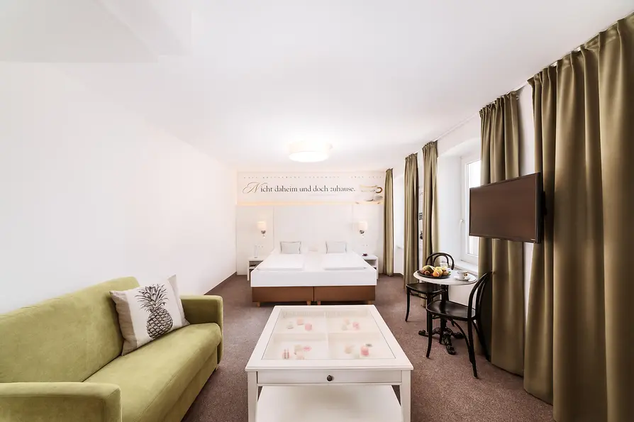 Una camera dell’Hotel Donauwalzer ispirata al Café Landtmann