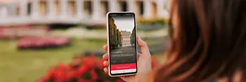 ivie app, mobile phone, Schönbrunn