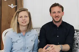 Photo of Romana Fürst and Sascha Johannik, the founders of Kellerwerk