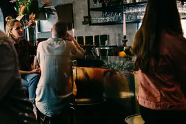 Women at the bar of Motto Wien
