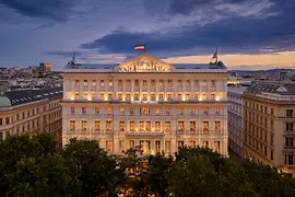Hotel Imperial, by night, exterior shot